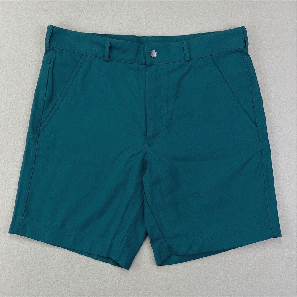 Icebreaker Hike Shorts Mens 34 Green Glory Merino Blend Performance Chinos Golf